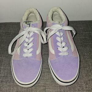 Vans Kids Sueda Sherpa Old Skool Shoes Size 2